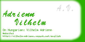 adrienn vilhelm business card